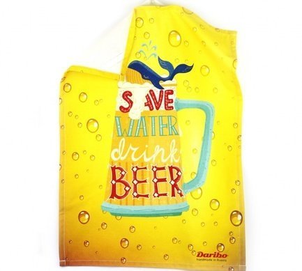   Save water drink beer, 50x70 