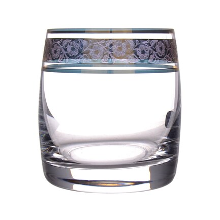 Набор стаканов для виски Идеал Золото Kvetna (290 мл), 6 шт. 25015/290/43250 Crystalite Bohemia