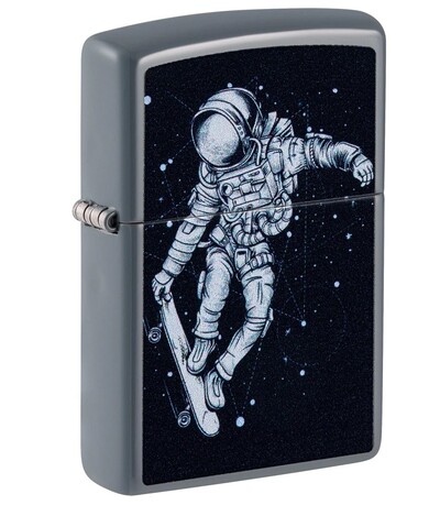  Skateboarding Astronaut   Flat Grey, 38x13x57 , 