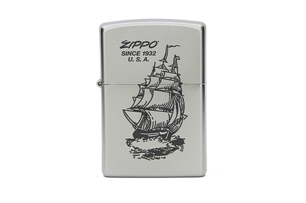  Boat-Zippo   Satin Chrome, 38x13x57 , 