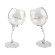 BigMouth   Tipsy Wine Glass Pair (355 ), 2 .