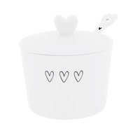 Bastion Collections    White 3 earts Spoon Black, 78.5 