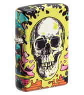 ZIPPO  Skull Design   Glow In The Dark Green, 38x13x57 , 