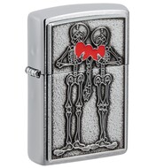 ZIPPO  Couple Love   Brushed Chrome, 36x13x57 , 